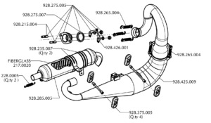EXHAUST GROUP (THOR 190 HF CLUTCH)