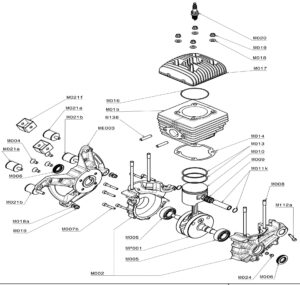 ENGINE CARTER GROUP / THERMAL GROUP /
  ANTIVIBRATION GROUP (MOSTER 185 PLUS MY22 DUAL)