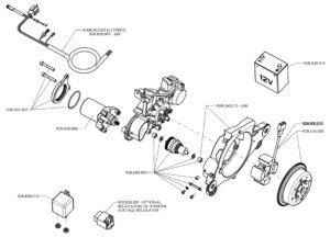 ELECTRIC STARTER GROUP (THOR 260 E)