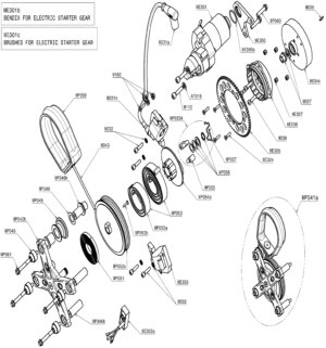 IGNITION GROUP / MANUAL STARTER GROUP (MOSTER 185 PLUS MY25 DUAL)